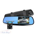 Visszapillantó tükör kamera Full HD 1080P,170º,4.5" LCD,Dual kamera , tolató kamera , menetrögzítés , G-Sensor