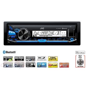   JVC KD-X33MBT mechanika nélküli autórádió (víz és páraálló kivitelben!Bluetooth, 2ÉV Garancia)