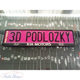   Kia  3D rendszámtábla tartó , Rendszámtábla keret , Rendszámtáblatartó