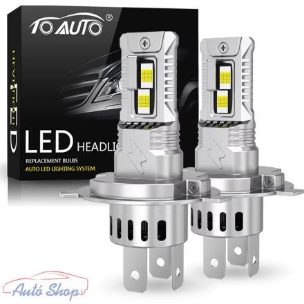 TOAUTO LED lámpa izzó  100W 20000LM  LED fényszóró Canbus 36 CSP autó magas teljesítményű izzók automatikus ventilátoros turbólámpákkal H4 9005 9006 H11 H7 LED