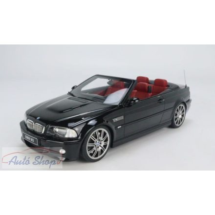 Bmw E46 M3 Feketea Solido 1:18 1/18 Solido modellautó modell autó