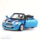 Mini Cooper S Cabriolet 1:32 Kék modellautó modell autó Minőségi termék
