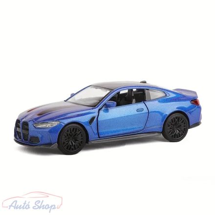 BMW M4  - 1:36 1/36 Kék modellautó modell autó Minőségi termék