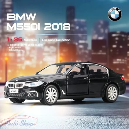 BMW G30 M550I  - 1:36 1/36 Fekete modellautó modell autó Minőségi termék