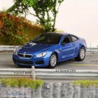 BURAGO BMW M6  - 1:43 1/43 Kék modellautó modell autó Minőségi termék