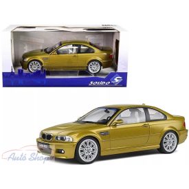   Bmw E46 M3 Sárga Solido 1:18 1/18 Solido modellautó modell autó