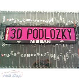   Nissan  3D rendszámtábla tartó , Rendszámtábla keret , Rendszámtáblatartó