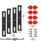 Keret nélküli rendszámtábla tartó 4 db időjárásálló keret nélküli Láthatatlan rendszámtáblatartó