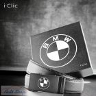 BMW Minőségi  férfi bőr öv nadrág szíj fém csattal 