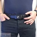 BMW Minőségi  férfi bőr öv nadrág szíj fém csattal 