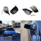 BMW E60, E61 M style visszapillantó tükör borítás, fényes fekete , carbon