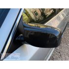 BMW E60, E61 M style visszapillantó tükör borítás, fényes fekete , carbon