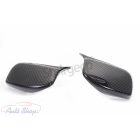 BMW E60, E61 M style visszapillantó tükör borítás, fényes fekete , carbon