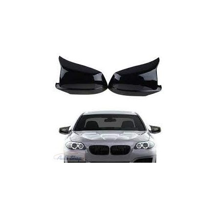 BMW F10 F11 M style visszapillantó tükör borítás, fényes fekete 