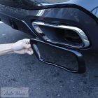 BMW X5 X6 X7  G05 G06 G07 Acél lakk fekete kipufogó vég pár Kipufogóvégek